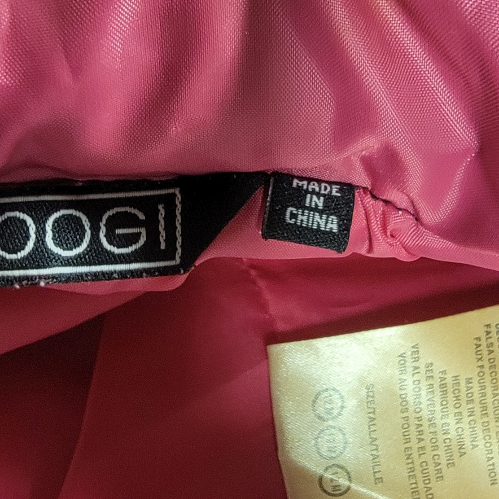 Coogi Girls Removable Hood Winter Coat Jacket Black Pink Lining Size 12 Month - Picture 7 of 9